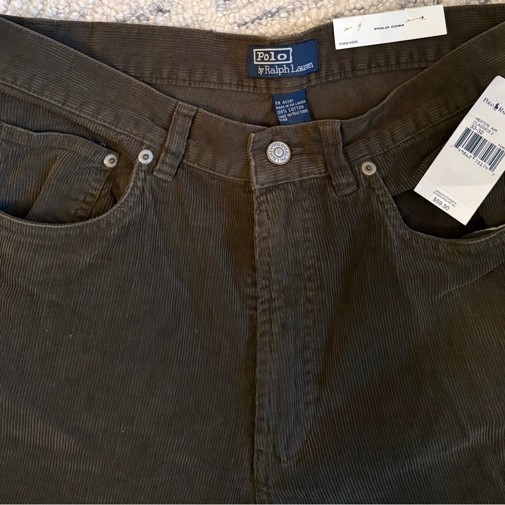 Polo by Ralph Lauren Men's Olive Corduroy Pants